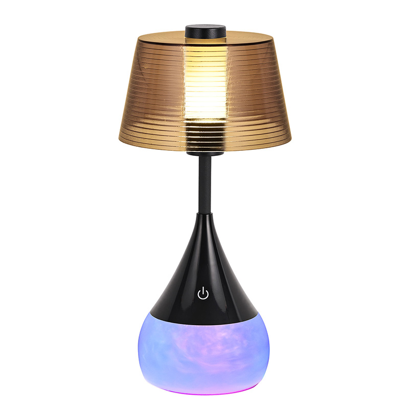 Levná led stolní lampa zamračeného tvaru