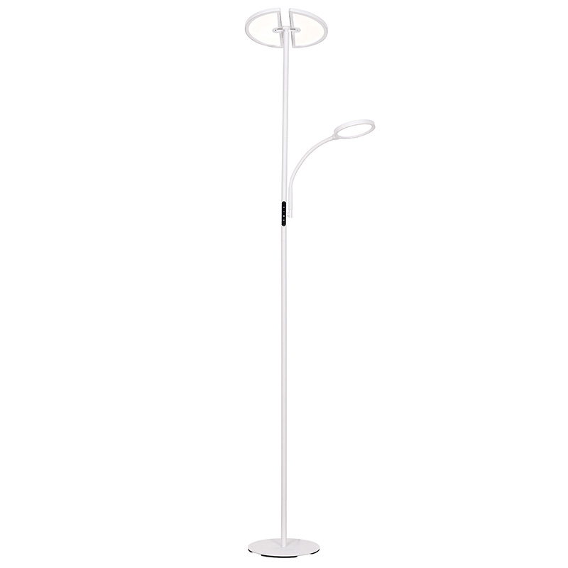 Moderní dvouměsíční stojací LED lampa