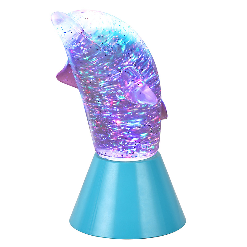 Dolphin Kid dárek Glitter RGB noční světlo