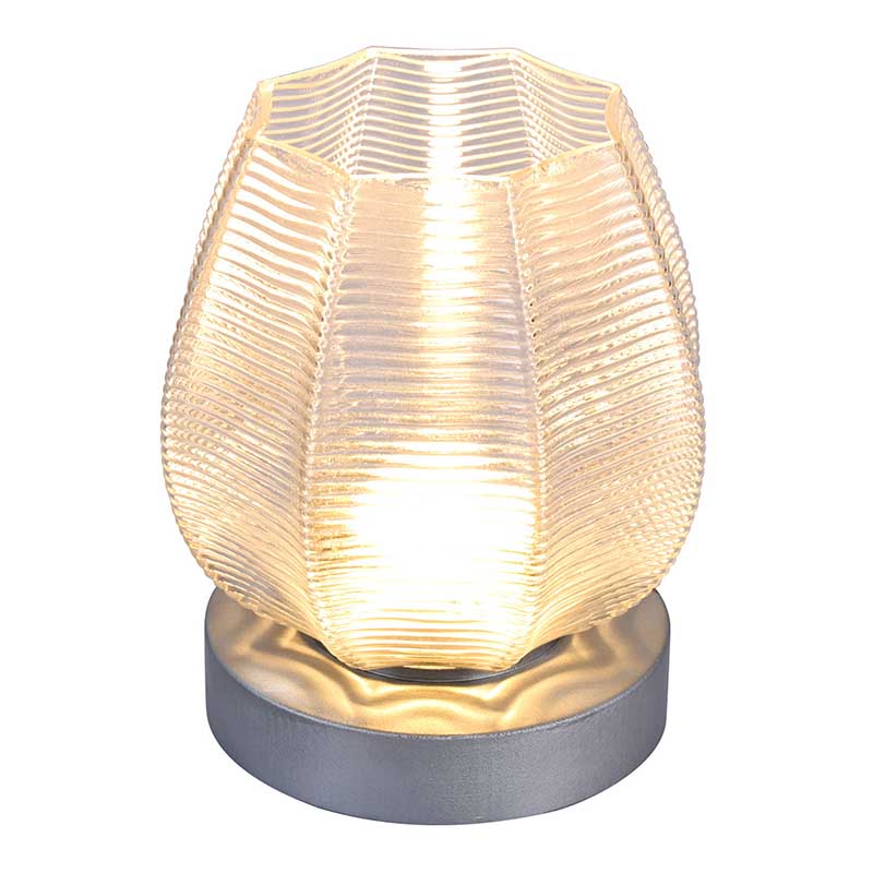 Skleněná dárková stolní lampa