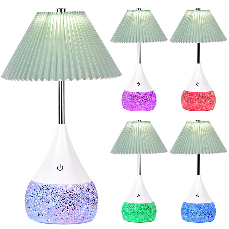 Kid LED stolní lampa s rgb třpytivou láhev