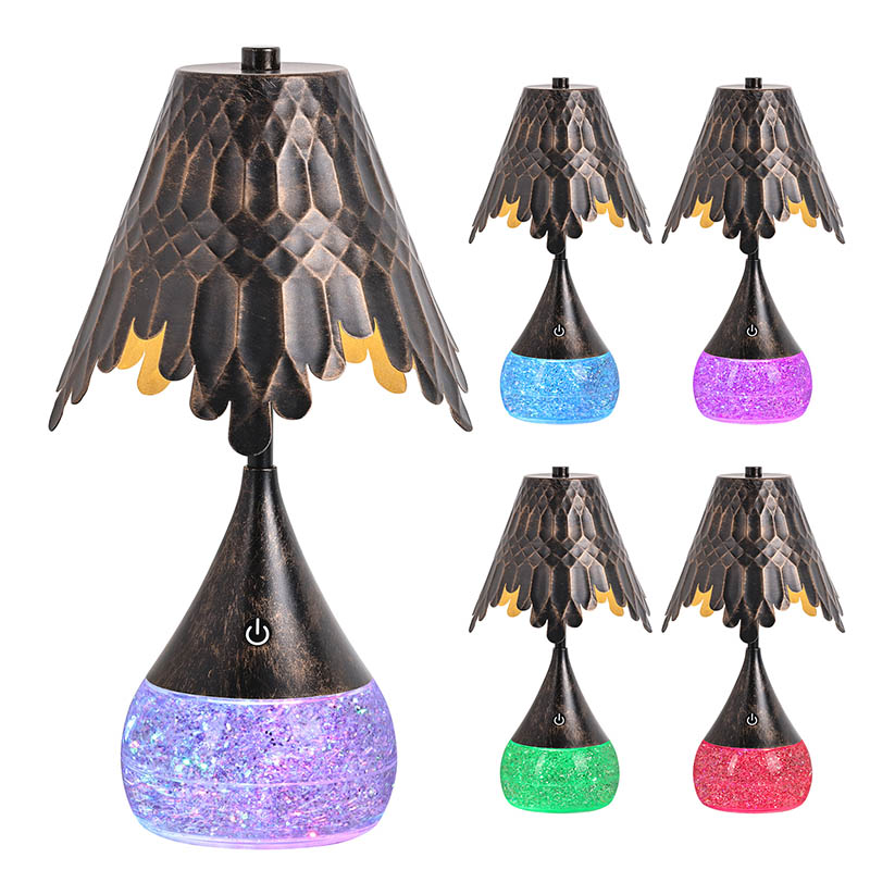 LED čtecí lampa s třpytivou láhev RGB