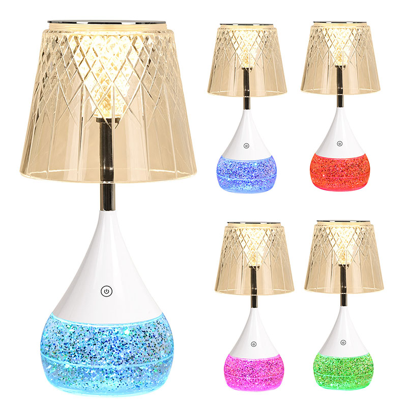 Luxusní stolní lampa Cone arte s křišťálovým stínidlem