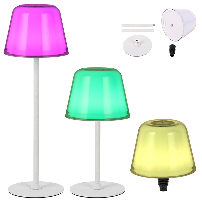 Moderní bezdrátová lampa s RGB lampou pro změnu barvy