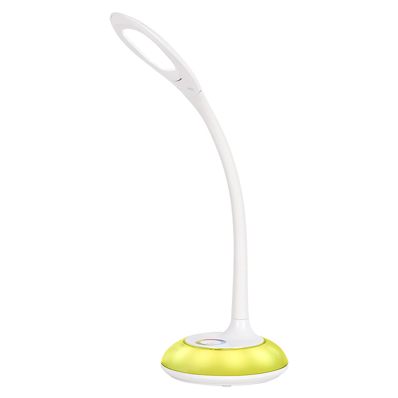 Moderní LED stolní lampa se základnou RGB