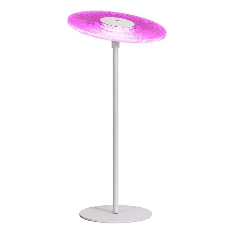 Moderní LED stolní lampa s RGB stínidlem