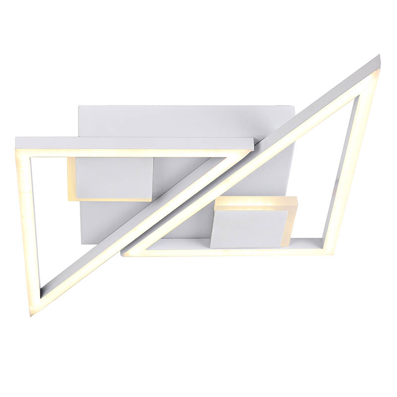 Moderní stropní svítidlo z teplého lehkého kovu s jednoduchým designem