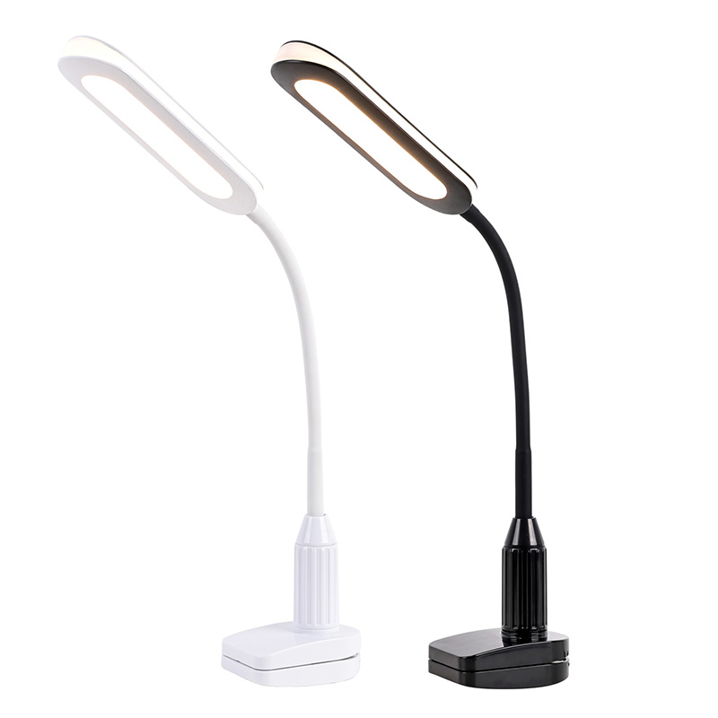 Moderní dotyková stmívací LED lampa se svorkou