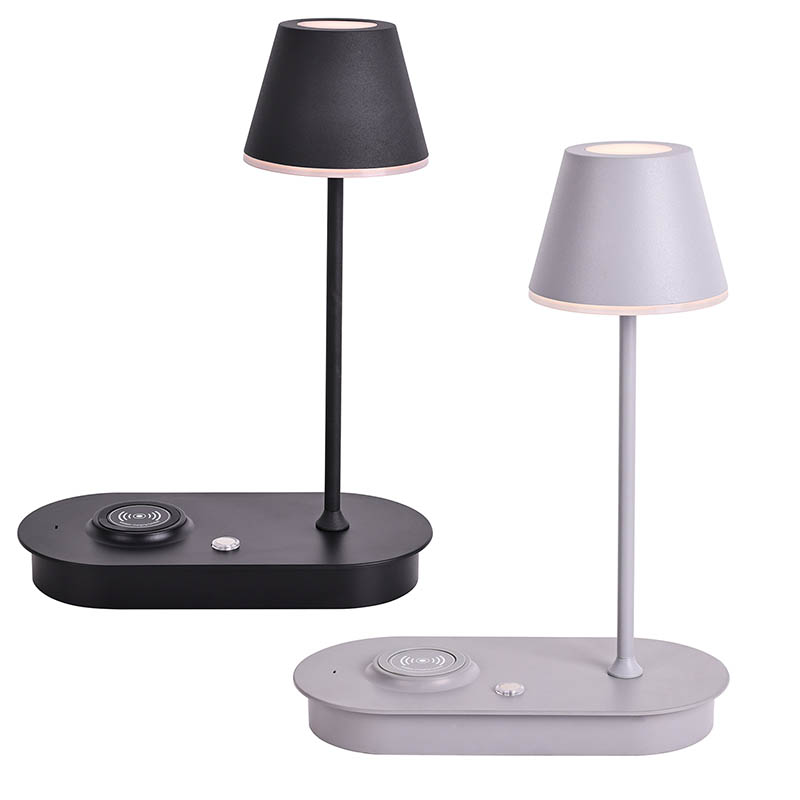 Stolní lampa LED s bezdrátovou nabíječkou