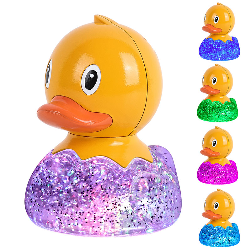 RGB Duck Lamp s Glitter Liquid